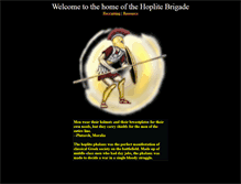 Tablet Screenshot of hoplitebrigade.com